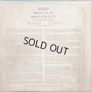 画像3: 米Concert Hall [バラ２枚セット] パスカル弦楽四重奏団＆W.ゲルハルト/モーツァルト 弦楽五重奏曲第1, 2, 3, 4番