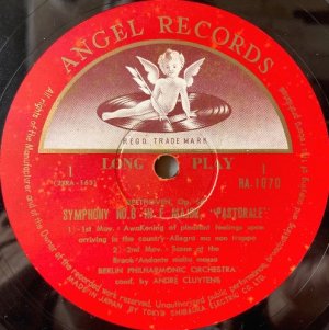 画像2: ANGEL [ステレオとは別録音] クリュイタンス/ベートーヴェン  交響曲第6番「田園」