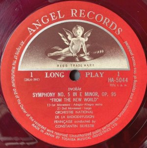 画像2: ANGEL [赤盤] シルヴェストリ/ドヴォルザーク  交響曲第9番「新世界より」