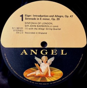 画像2: 米Angel(EMI) バルビローリ/V=ウィリアムス タリス幻想曲, グリーンスリーヴズ幻想曲, エルガー 序奏とアレグロ, セレナード