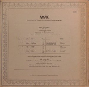 画像3: 独ARCHIV バウムガルトナー/J.S.バッハ ブランデンブルク協奏曲第2,3,5番
