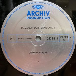 画像2: 独ARCHIV ウルザーマー・コレギウム／ルネサンスの舞曲集
