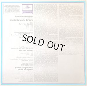 画像4: 独ARCHIV [バラ２枚セット] バウムガルトナー/J.S.バッハ ブランデンブルク協奏曲全集