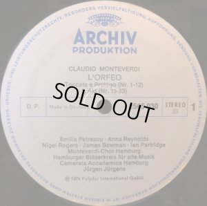 画像3: 独ARCHIV [3枚組] ユルゲンス/モンテヴェルディ「オルフェオ」
