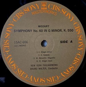 画像2: CBS ワルター&NYフィル/モーツァルト 交響曲第40番, 36番「ハフナー」