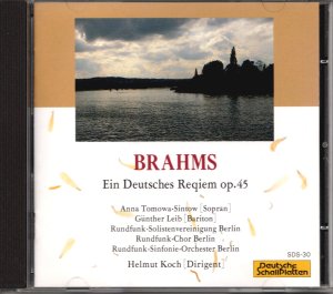 画像1: [中古CD] Deutsche SchallPlatten ヘルムート・コッホ／ブラームス ドイツ・レクイエム