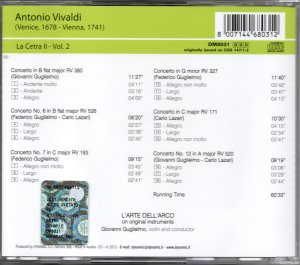 画像2: [中古CD] 欧DYNAMIC ラルテ・デアルコ／ヴィヴァルディ ラ・チェトラ第2集