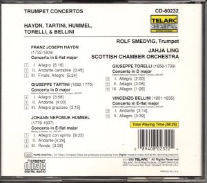 画像2: [中古CD] 米TELARC ロルフ・スメドヴィグ／トランペット協奏曲集