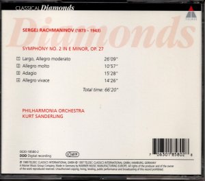 画像2: [中古CD] 独TELDEC クルト・ザンデルリンク／ラフマニノフ 交響曲第2番