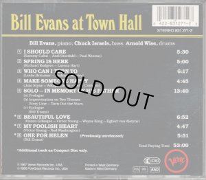 画像2: [中古CD] 独Verve ビル・エヴァンス／Bill Evans at Town Hall