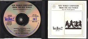 画像3: [中古CD・２枚組] 米VOX ニュー・ワールド弦楽四重奏団／"新世界の弦楽四重奏曲"