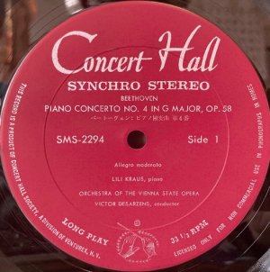 画像2: Concert Hall リリー・クラウス／ベートーヴェン ピアノ協奏曲第4番 他