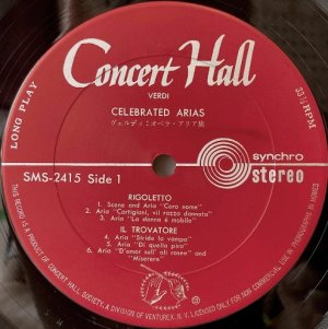 画像2: Concert Hall ヴェルディ、オペラ名アリア集