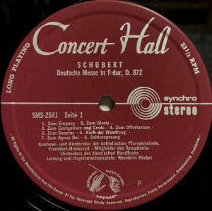 画像2: 独Concert Hall W.レッケル/シューベルト ドイツ・ミサ曲, 合唱曲集