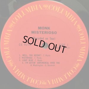 画像2: 米COLUMBIA セロニアス・モンク/MISTERIOSO〜recorded on tour