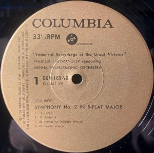 画像2: Columbia(VOX) フルトヴェングラー＆ウィーン・フィル/シューベルト 交響曲第2番, 3番