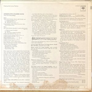 画像3: 米COLUMBIA アイヴズの室内楽作品集／P.ズーコフスキー他
