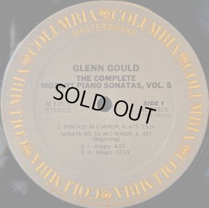 画像9: CBS, 米COLUMBIA [バラ3枚セット, 米盤2枚] グールド／モーツァルト ピアノ・ソナタ集Vol.1,2＆5