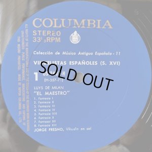 画像2: COLUMBIA(HISPA VOX) スペイン古楽集成Vol.11／ビウエラの音楽家たち(16世紀)