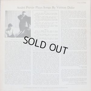 画像3: 米CONTEMPORARY アンドレ・プレヴィン／Plays  Songs by Vernon Duke