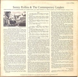 画像3: 米CONTEMPORARY ソニー・ロリンズ／Sonny Rollins & The Contemporary Leaders