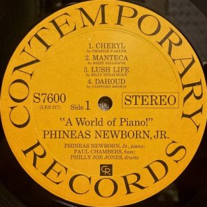 画像2: 米CONTEMPORARY フィニアス・ニューボーン／A World of Piano !