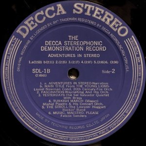 画像2: DECCA "ADVENTURES IN STEREO／ステレオ・デモンストレーション・レコード"