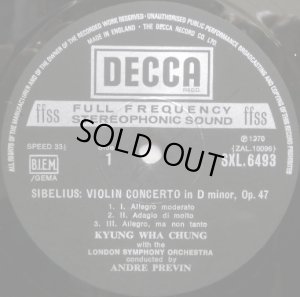 画像2: 英DECCA チョン・キョンファ&プレヴィン/チャイコフスキー＆シベリウス ヴァイオリン協奏曲