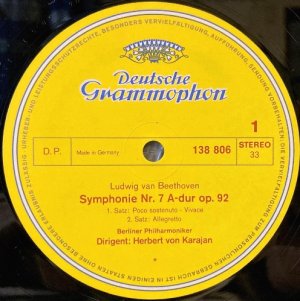 画像2: 独DG カラヤン/ベートーヴェン 交響曲第7番