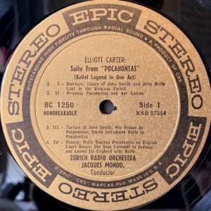 画像2: 米EPIC エリオット・カーター バレエ組曲「ポカホンタス」, ピアノ・ソナタ