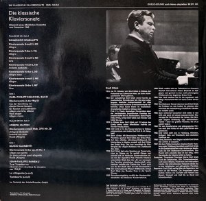 画像3: 独EURODISC [2枚組] ギレリス／古典派のピアノ・ソナタ集〜'60ライヴ