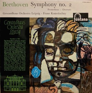 画像1: fontana コンヴィチュニー／ベートーヴェン 交響曲第2番, プロメテウスの創造物序曲