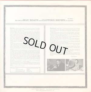 画像3: GNP マックス・ローチ＆クリフォード・ブラウン／the best of MAX ROACH and CLIFFORD BROWN in concert