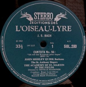 画像2: 英L'OISEAU-LYRE シャーリー・カーク＆マリナー/J.S.バッハ カンタータ第56, 82番