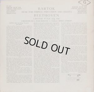 画像3: 米LONDON（英国プレス） アンセルメ/バルトーク 弦楽器, 打楽器とチェレスタのための音楽，ベートーヴェン 大フーガ