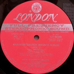 画像6: LONDON [バラ2枚セット] クナッパーツブッシュ＆ウィーン・フィル/ワーグナー・アルバム Vol.1, Vol.2