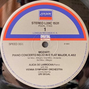 画像2: LONDON ラローチャ/モーツァルト ピアノ協奏曲第22番, 19番