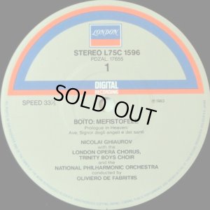 画像3: LONDON [3枚組] ファブリツィース, ギャウロフ/ボイート歌劇「メフィストフェレ」
