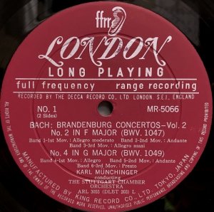 画像6: LONDON [バラ２枚セット] ミュンヒンガー／バッハ ブランデンブルク協奏曲全集