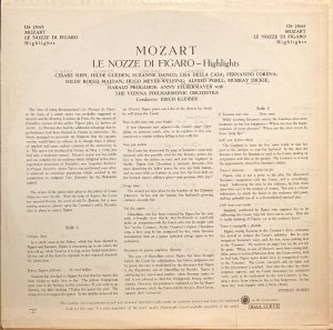 画像3: 米LONDON [英DECCAプレス] エーリッヒ・クライバー＆ウィーン・フィル/モーツァルト「フィガロの結婚」ハイライト