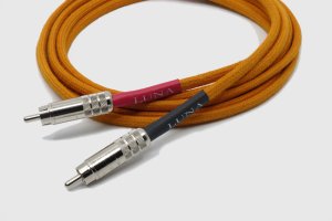 画像1: LUNA CABLES ルナ・ケーブル／Orange Phono　トーンアーム・ケーブル(RCA-RCA, 1.0m)