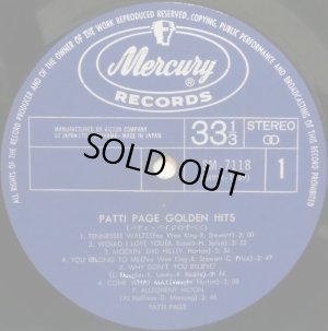 画像2: Mercury “PATTI PAGE GOLDEN HITS/パティ・ペイジのすべて”