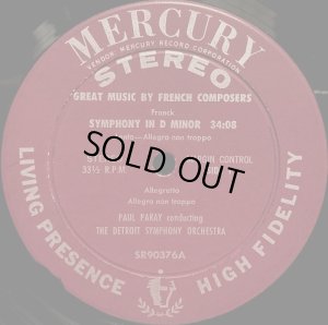 画像2: 米MERCURY パレー/フランク 交響曲ニ短調, ラロ「椅子の王様」序曲, ナムーナ組曲