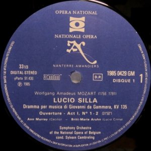 画像2: ベルギーONB自主制作 [3枚組] カンブルラン/モーツァルト 歌劇「ルチオ・シッラ」