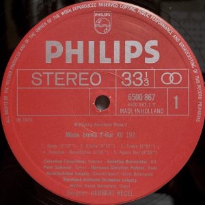 画像2: 蘭PHILIPS ケーゲル/モーツァルト ミサ・ブレヴィス