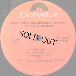 画像2: 米POLYDOR チック・コリア＆Return To Forever／LIGHT AS A FEATHER