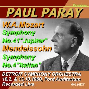 画像1: [CD-R] PREMIERE パレー&デトロイト響'60年ライヴ/モーツァルト 交響曲第41番「ジュピター」, メンデルスゾーン 交響曲第4番「イタリア」