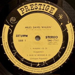 画像2: PRESTIGE マイルス・デイビス／WALKIN'