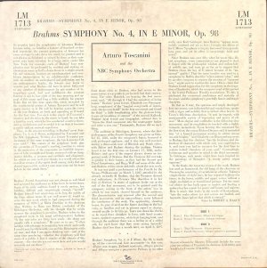 画像7: 米RCA [SD盤バラ２枚セット] トスカニーニ/ブラームス 交響曲第2, 4番