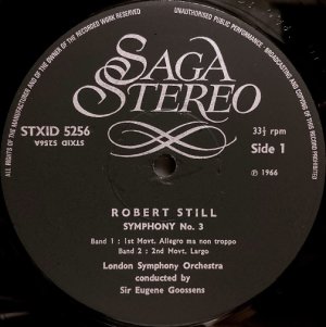 画像2: 英SAGA グーセンス／ロバート・スティル 交響曲第3番